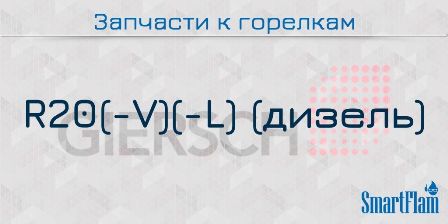Запчасти к жидкотопливным горелкам Giersch серии R20(-V)(-L)