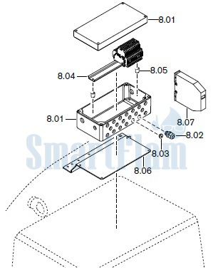 Запасные части к комбинированной горелке Weishaupt RGMS70/1-B ZM-NR (W-FM 100/200). Схема 8.