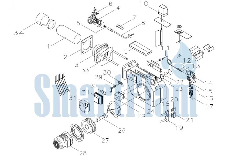 Жидкотопливная горелка Giersch M10.1-LN