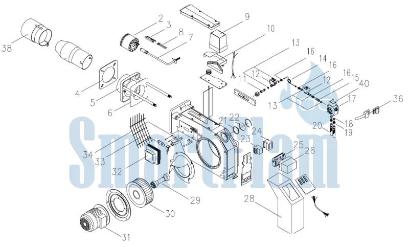 Запасные части для дизельной горелки Giersch M2.2-LN 10 Жидкотопливная горелка Giersch M2.2-LN