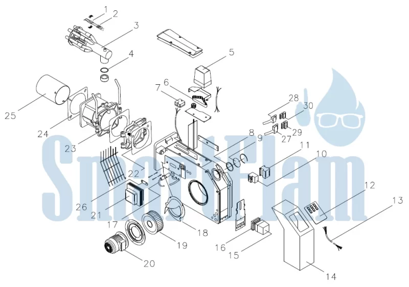 Запасные части для газовой горелки Giersch MG1-LN/MG2-LN 7 Газовая горелка Giersch MG1-LN/MG2-LN