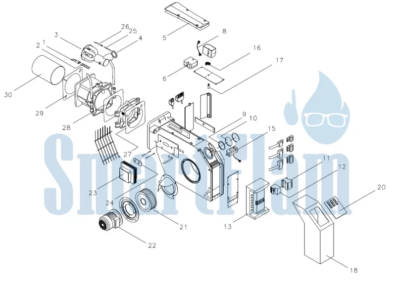 Запасные части для газовой горелки Giersch MG1-ZM-L/MG2-ZM-L 9 Газовая горелка Giersch MG1-ZM-L/MG2-ZM-L