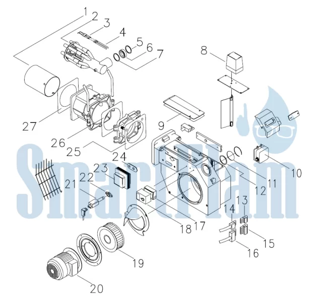 Запасные части для газовой горелки Giersch MG10-LN 8 Газовая горелка Giersch MG10-LN