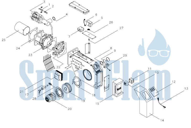 Запасные части для газовой горелки Giersch MG2-ZM-L-LN 4 Газовая горелка Giersch MG2-ZM-L-LN