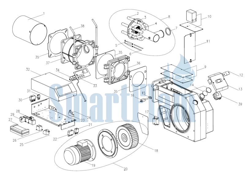 Газовая горелка Giersch MG3-ZM-LN с электрической коробкой