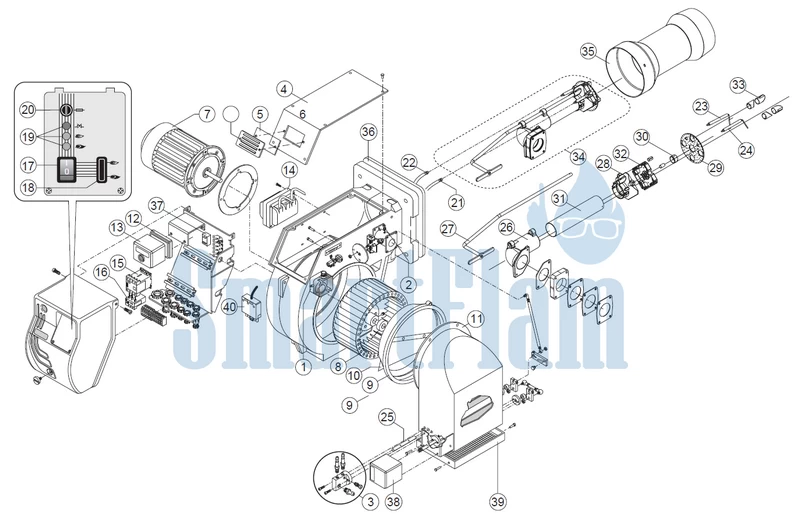 Ecoflam BLU 1500.1 PAB (MC) Low Nox