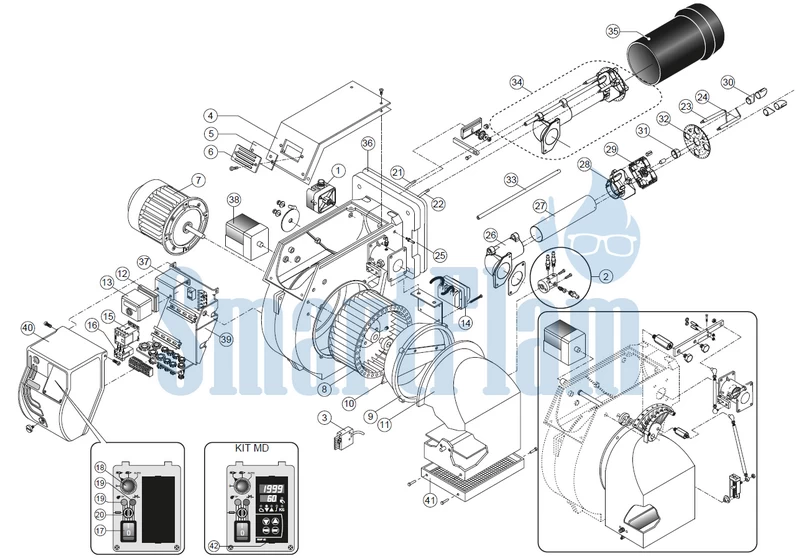 Схема Ecoflam BLU 500.1 PR (-MD) Low Nox / BLU 700.1 PR (-MD) Low Nox / BLU 1000.1 PR (-MD) Low Nox / BLU 1200.1 PR (-MD) Low Nox