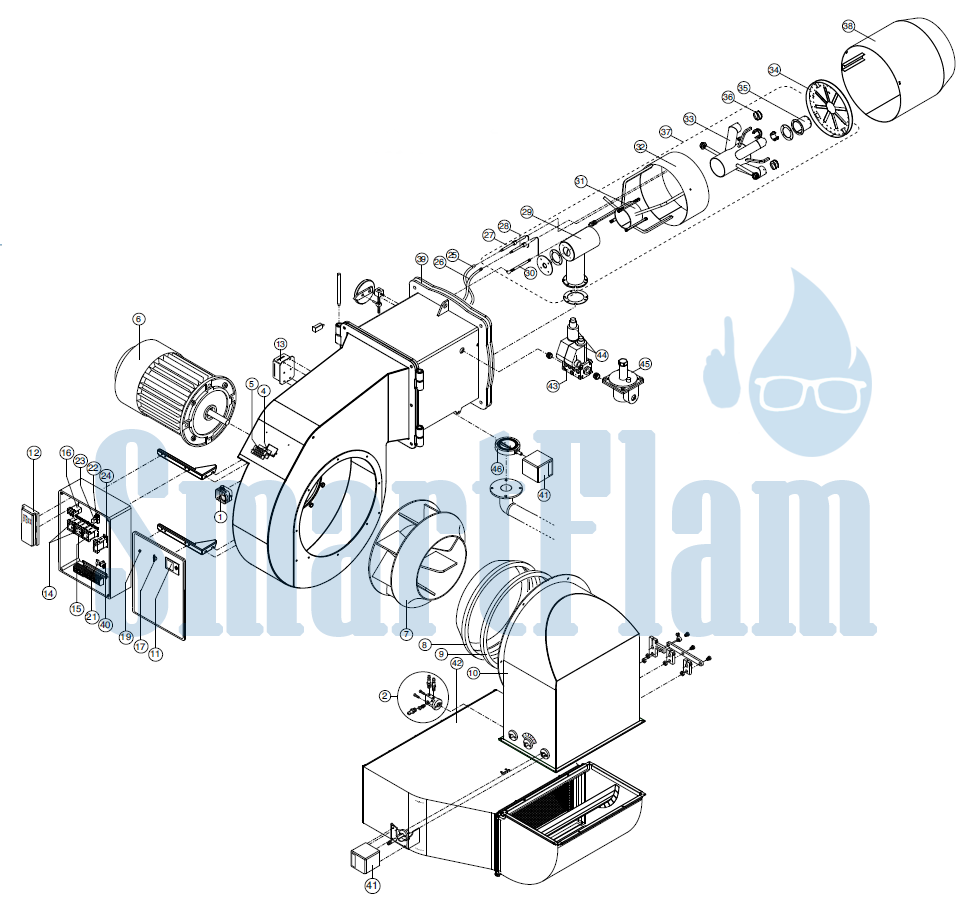 Схема Ecoflam BLU 15000.1 PRE / BLU 18000.1 PRE