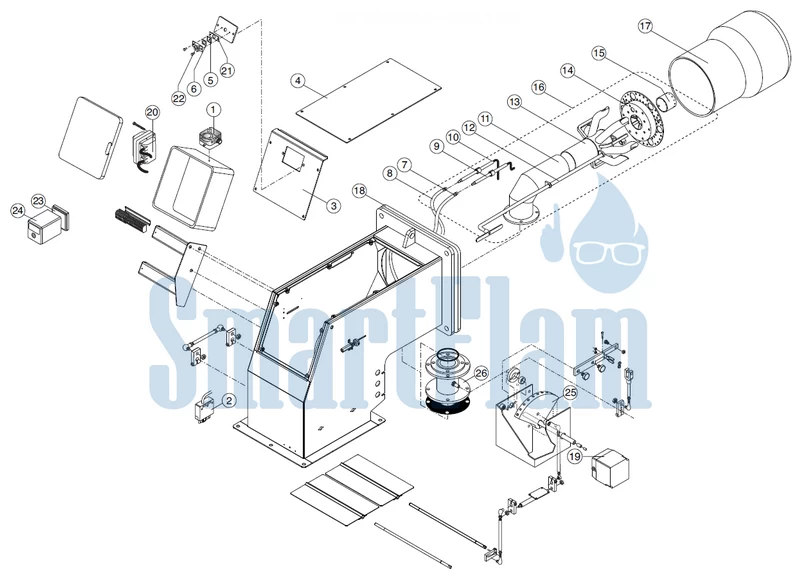 Схема Ecoflam BLU TS 3000.1 PR HT / BLU TS 4000.1 PR HT
