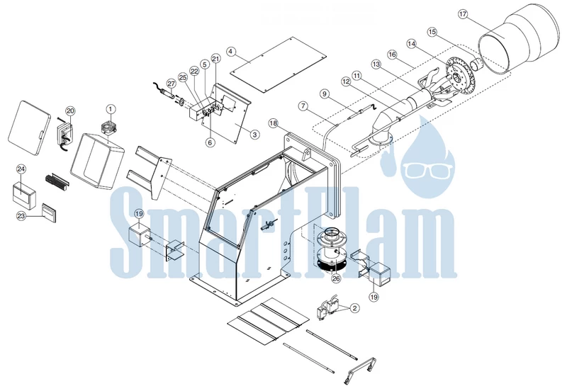 Схема Ecoflam BLU TS 3000.1 PRE HT / BLU TS 4000.1 PRE HT