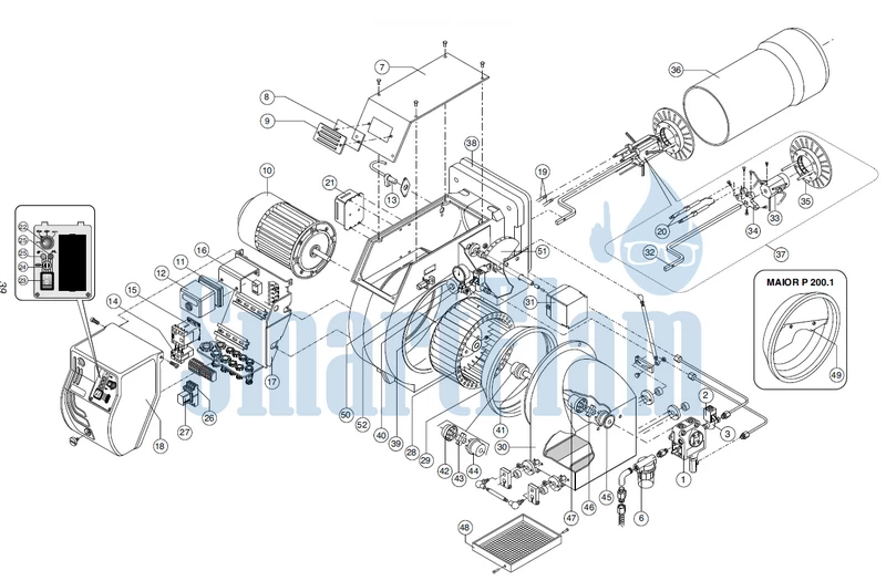 Схема Ecoflam MAIOR P 150.1 PR / MAIOR P 200.1 PR