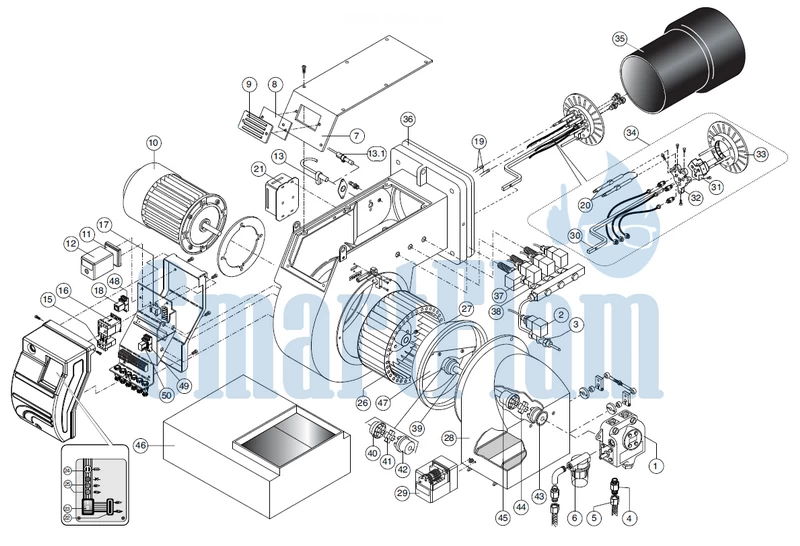 Схема Ecoflam MAIOR P 300.1 AB Z3 / MAIOR P 400.1 AB Z3