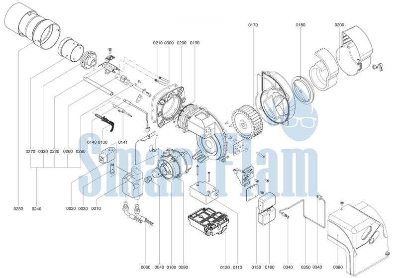 Схема Ecoflam MAX 1 R Low Nox