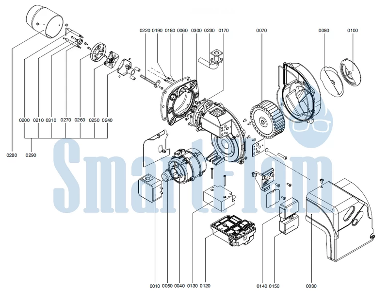 Схема Ecoflam Ecoflam MAX GAS 40 P CV / MAX GAS 70 P CV / MAX GAS 105 P CV / MAX GAS 120 P CV