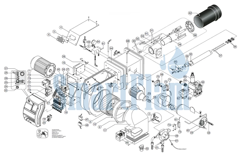 Схема Ecoflam MULTIFLAM 50 AB / MULTIFLAM 70 AB / MULTIFLAM 120 AB