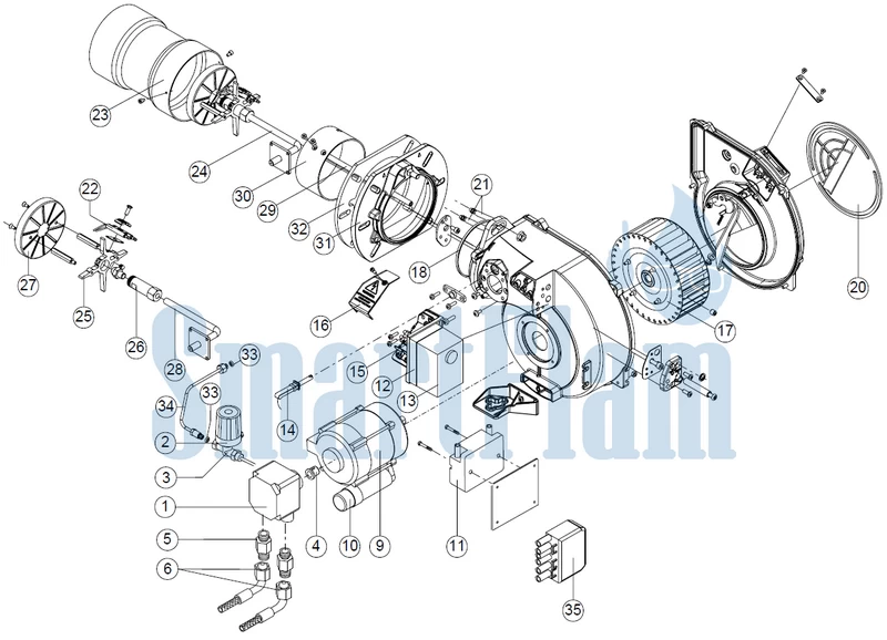 Схема Ecoflam MAX 20 D HT / MAX 30 D HT