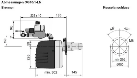 Газовая горелка Giersch GG10-LN 2