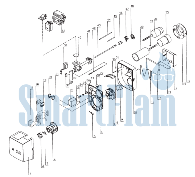 Газовая горелка Elco серии EG 02B (Elco серии EG 02B.120 R/F, Elco серии EG 02B.180 R/F, Elco серии EG 02B.120 R2G/F2G, Elco серии EG 02B.180 R2G/F2G).