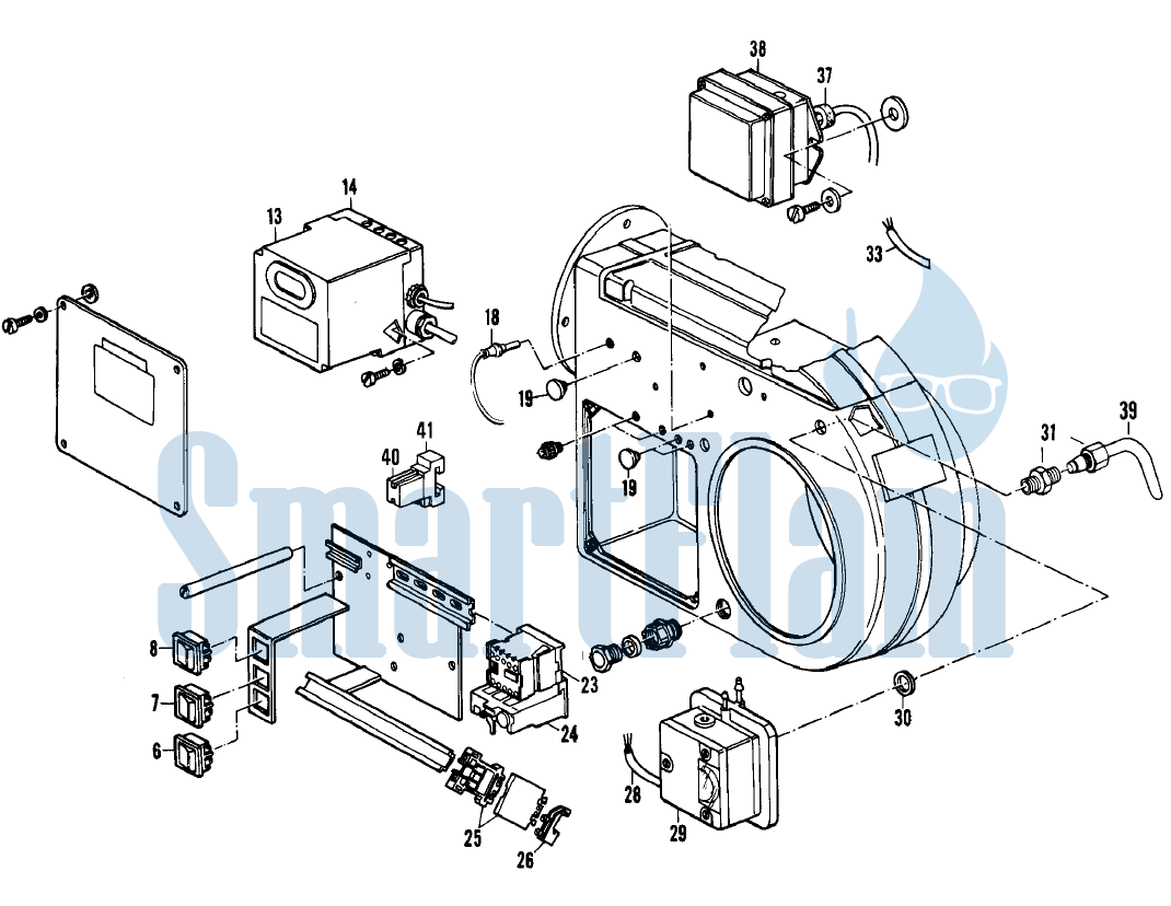 Запчасти к горелке Elco серии EK 4 G-RO(A) 2